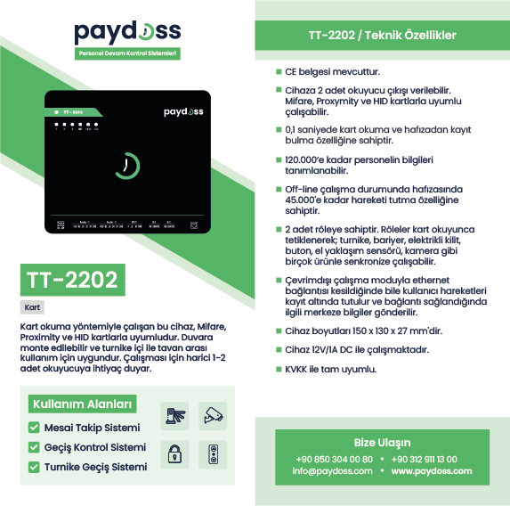 paydoss-TT2202-cihazi